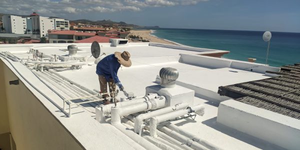 Impermeabilización en Planta de Sal, Guerrero Negro, B.C.S.